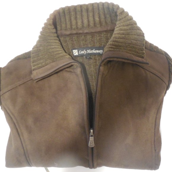 suede sweater jacket